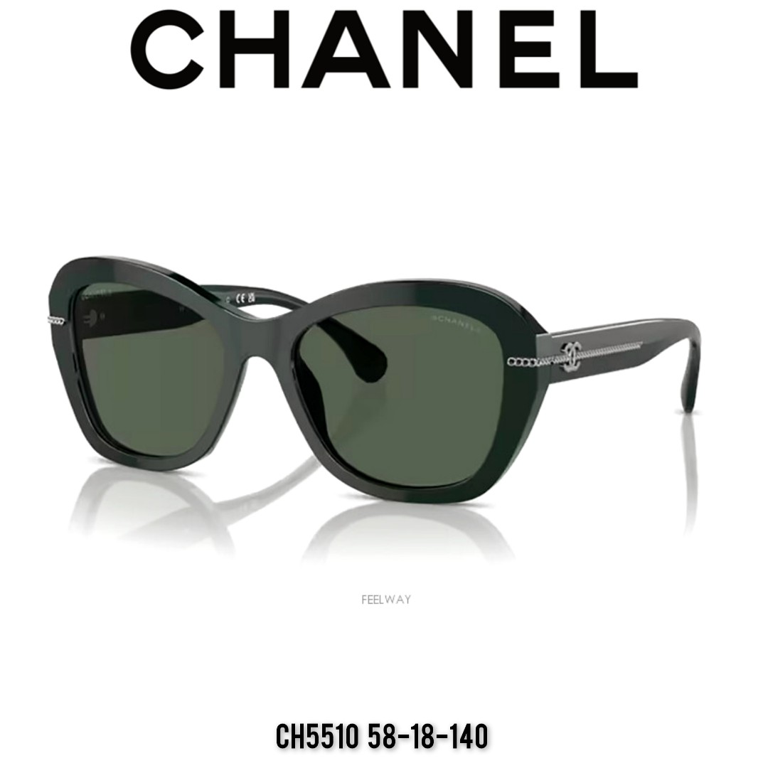 Chanel ch5510 sunglasses 2023 model butterfly, Women's Fashion