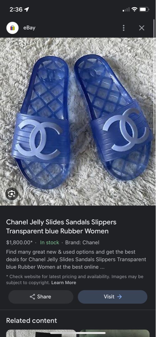 CHANEL JELLY FLATS