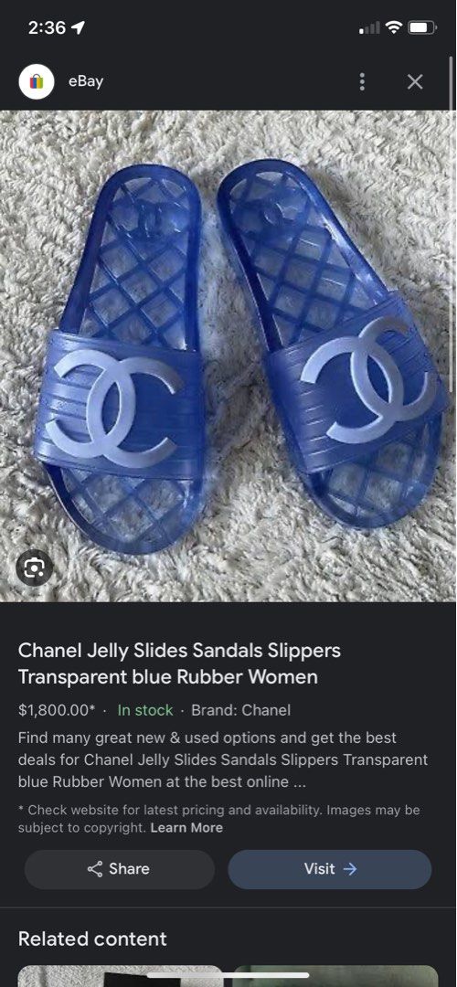 CHANEL JELLY FLATS Women s Fashion Footwear Shoe