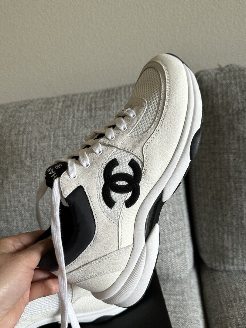 Chanel shoes outlet sneakers white