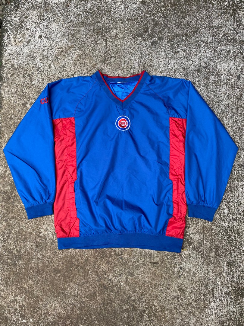 Rare !!! Vintage Chicago Cubs Sweatshirt Mlb Baseball Club Chicago Cubs  Crewneck Sweater Pullover Chicago Cubs Baseball Big Image Size L