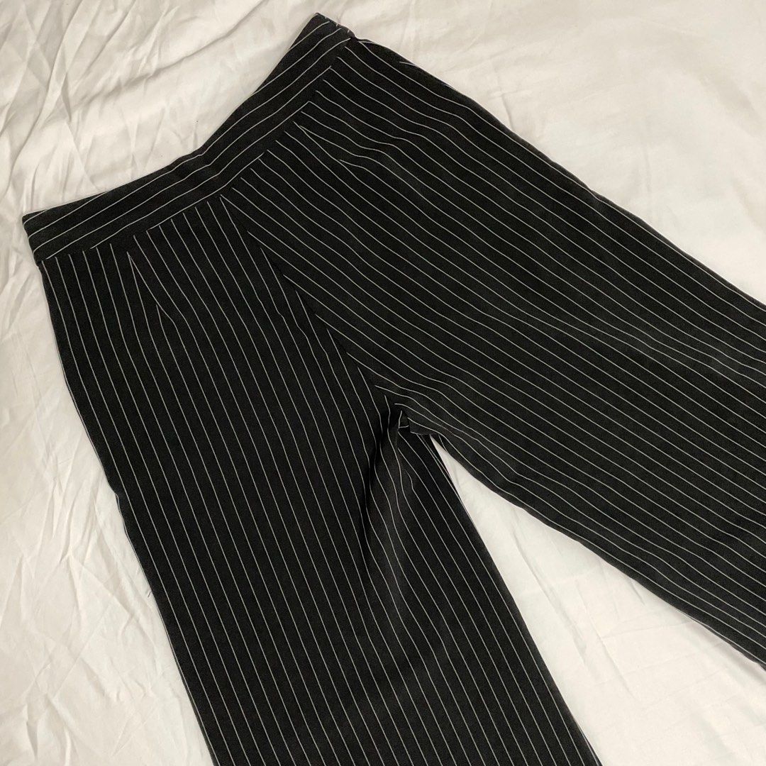 The Editor s Market Ciarra Side button Stripe Pants y2k minimal