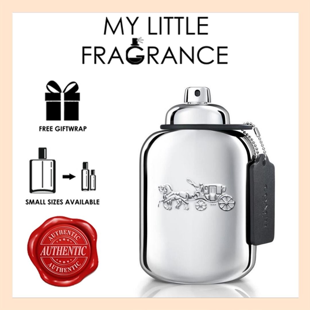 Coach New York Platinum EDP 5ml 10ml 100ml Eau de Parfum for Men