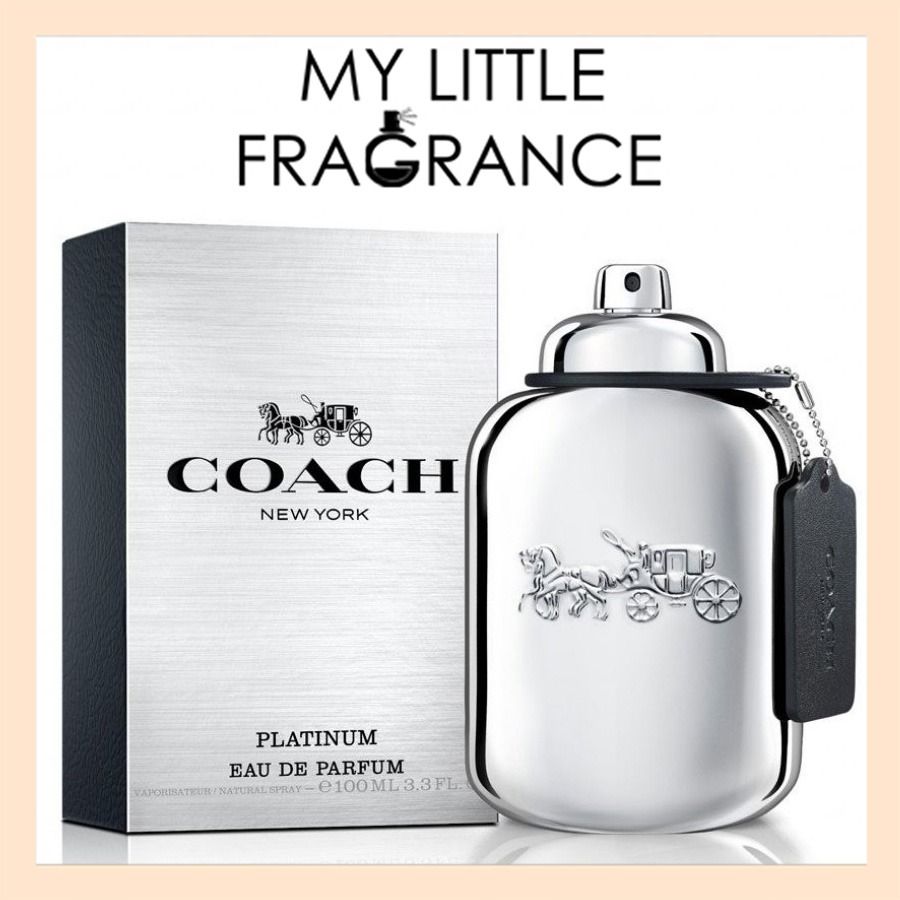 Coach New York Platinum EDP 5ml 10ml 100ml Eau de Parfum for Men