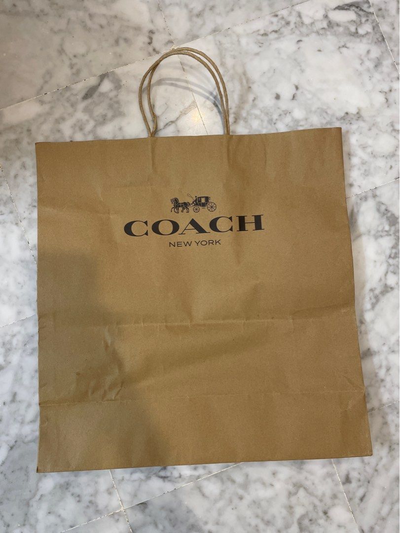 Coach paper shopping bag outlet