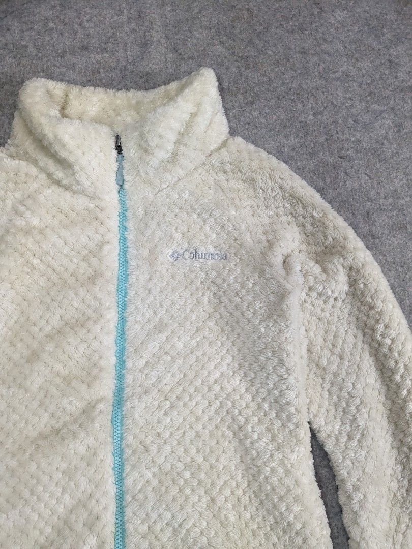 COLUMBIA West Bend Fuzzy Fleece Jacket Full Zip Size Small