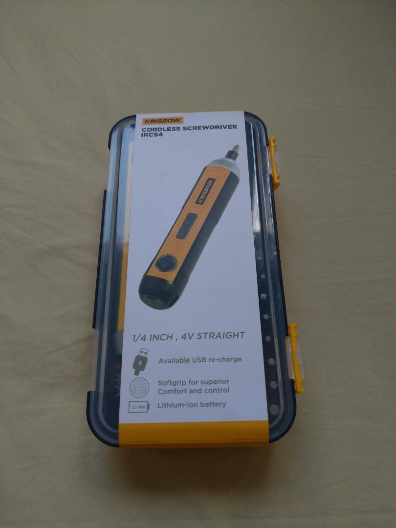 Cordless screwdriver 2025 krisbow