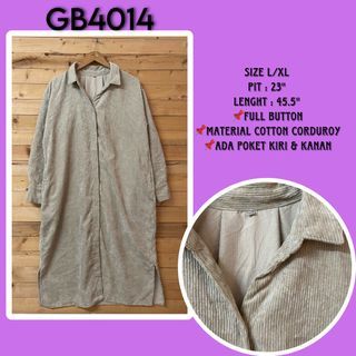 Corduroy Dress Button Shirt | GB4014