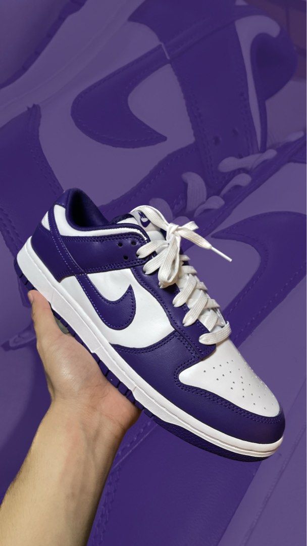 Court purple (Category: Sneakers) located in Imus. Submitted by charlesdanielp (Listing ID 1249326569, Image 1). Description: Nike Dunk Low Court Purple Brand New! Original (with receipt) Bought last Aug 14, 2023 at nike Available size 9.5 & 10 .