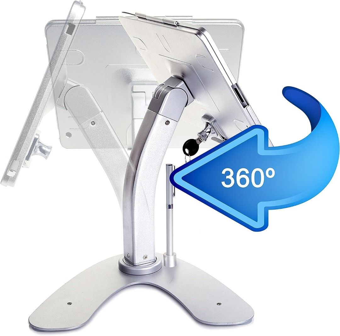 CTA Dual Security Kiosk Stand With Locking Case And Cable, Mobile ...