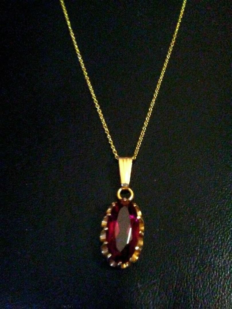 Custom Made Ruby Pendant. Budget Option Lab Ruby Normal Option