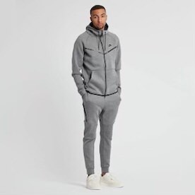 dark gray nike tech fleece