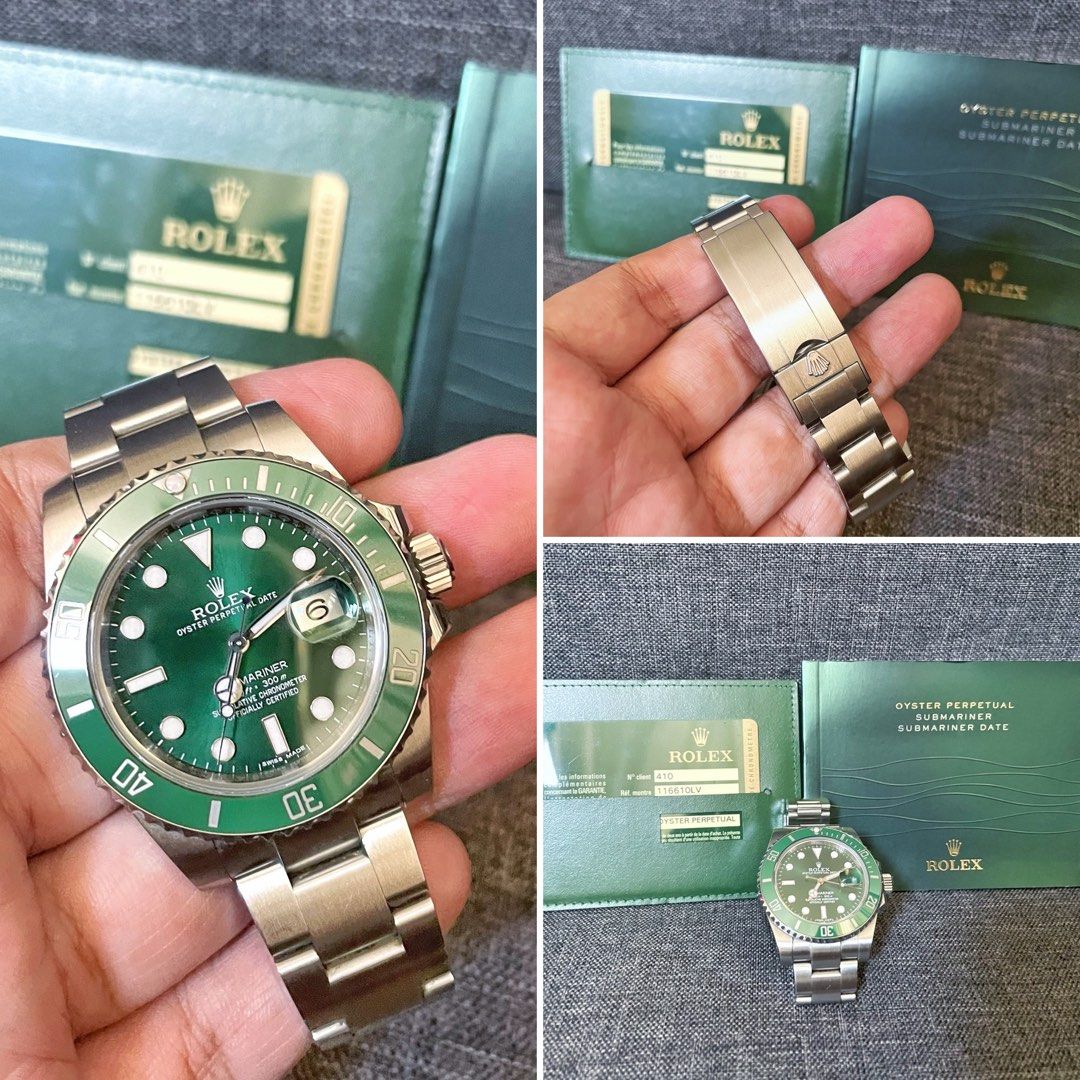 Discontinued Rolex 116610LV HULK Submariner on Carousell