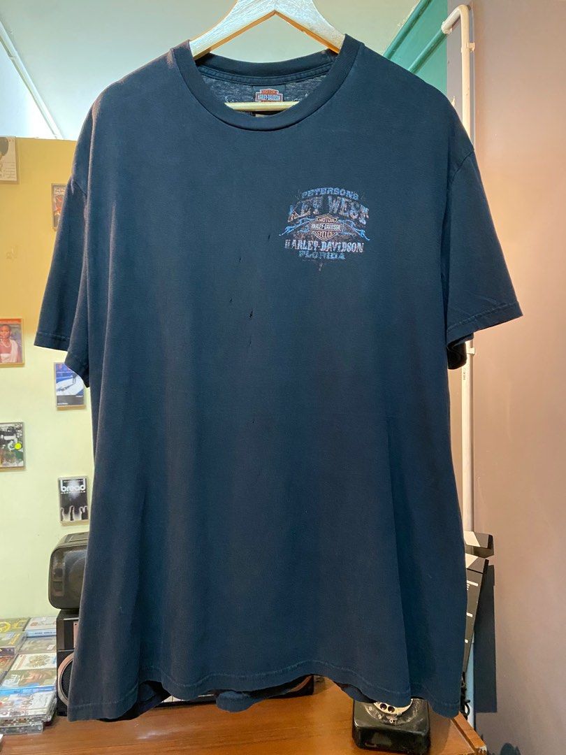 Distressed harley davidson shirt deals
