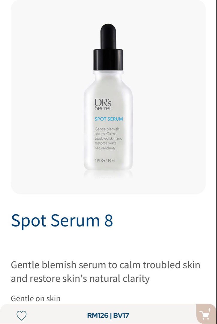 Dr's secret Spot serum, Beauty & Personal Care, Face, Face Care on