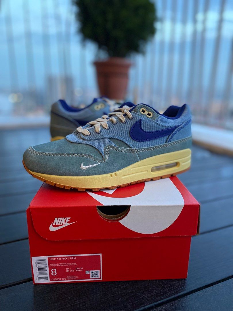 DS US8 Nike Air Max 1 Dirty Denim