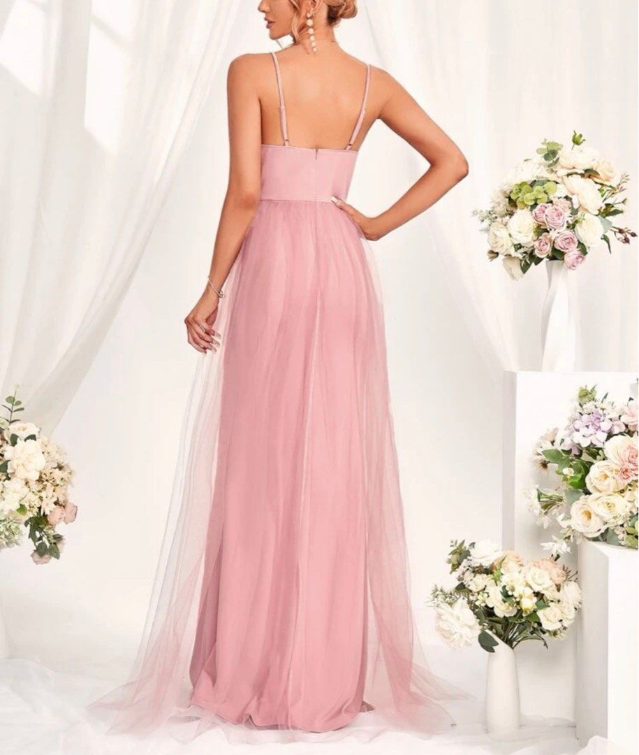 Dusty pink 2025 mermaid dress