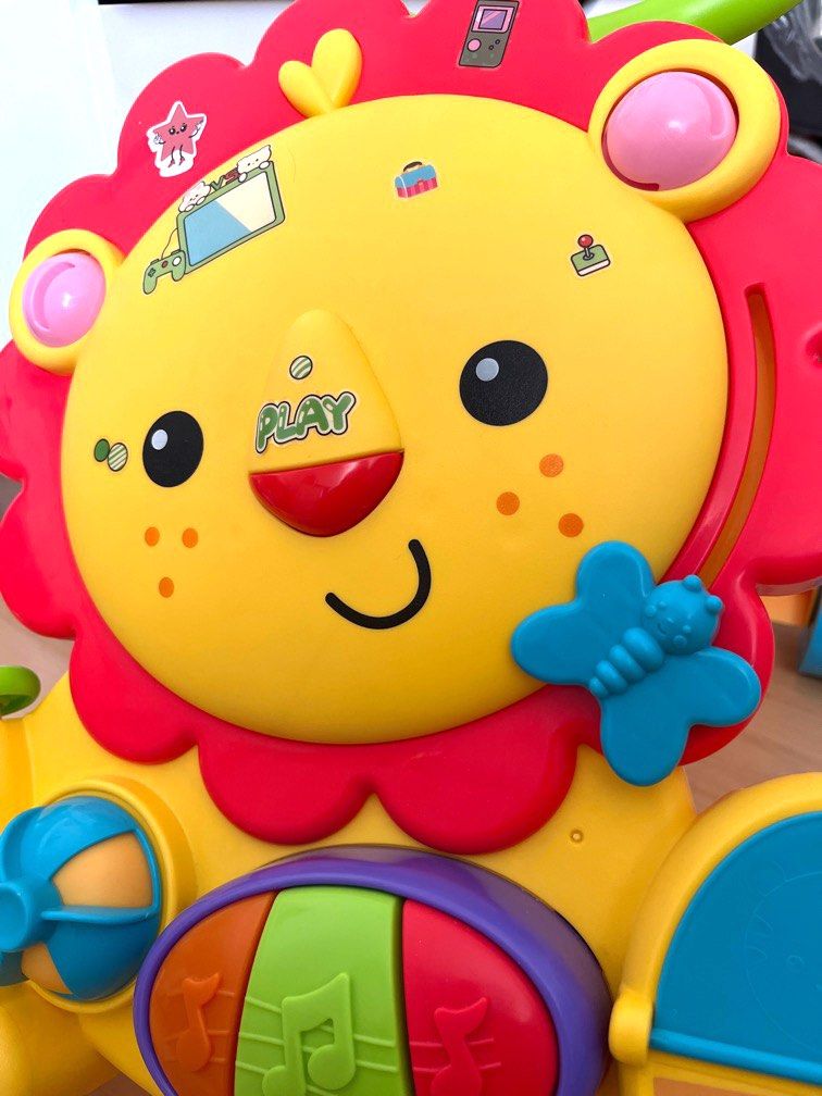Fisher price lion baby walker, Bayi & Anak, Mainan & Baby Walker di