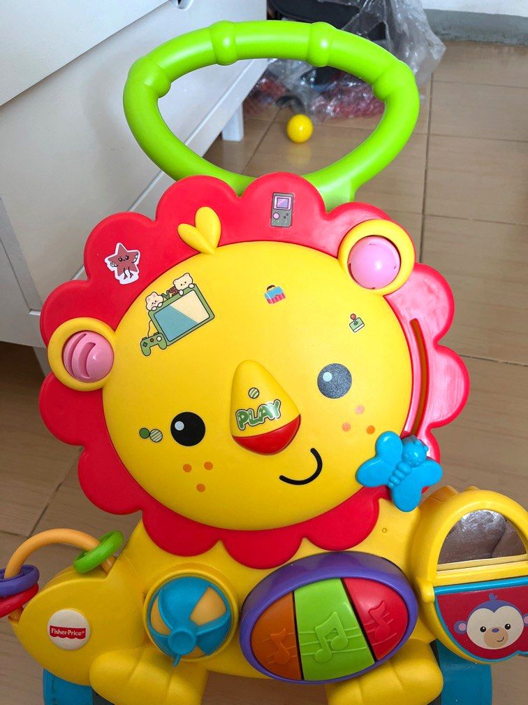 Fisher price lion baby walker, Bayi & Anak, Mainan & Baby Walker di
