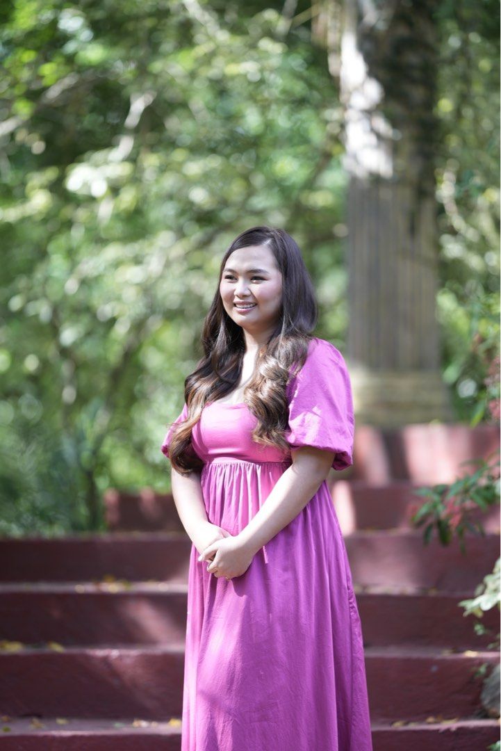 Purple maxi dress forever 21 top