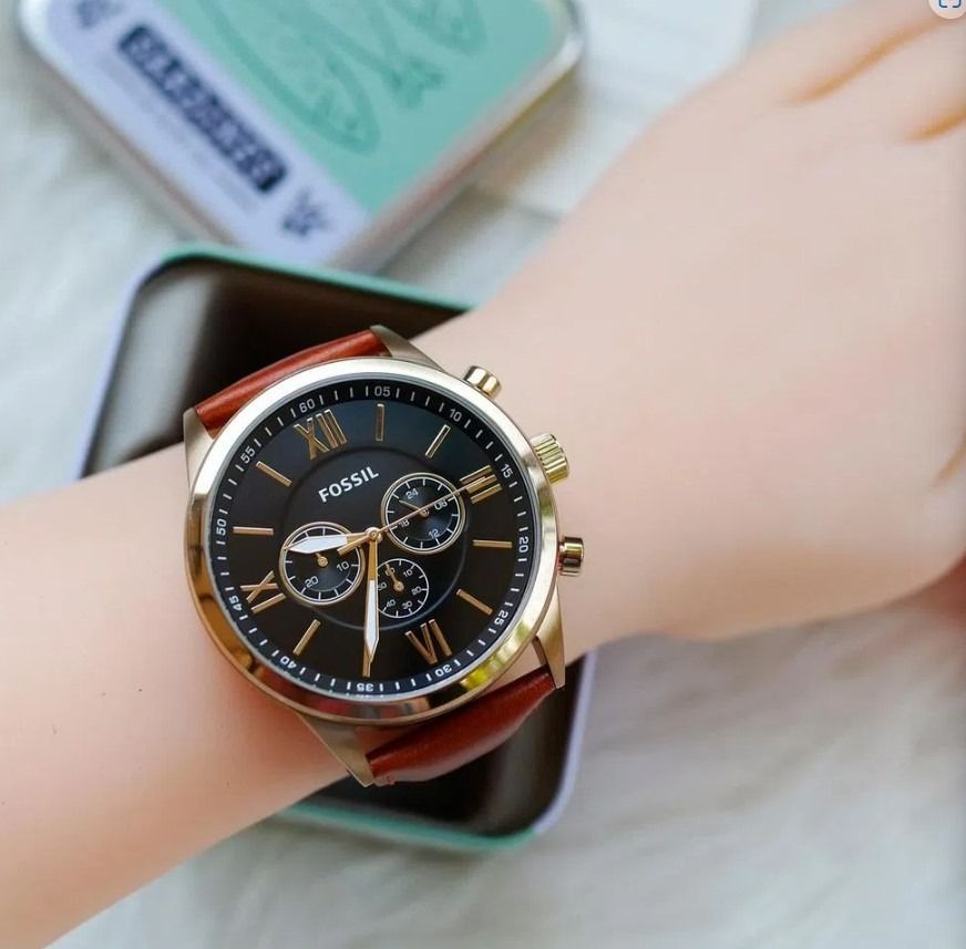 Stainless Steel Fossil Bq2261 Fossil BQ2261 Flynn Black