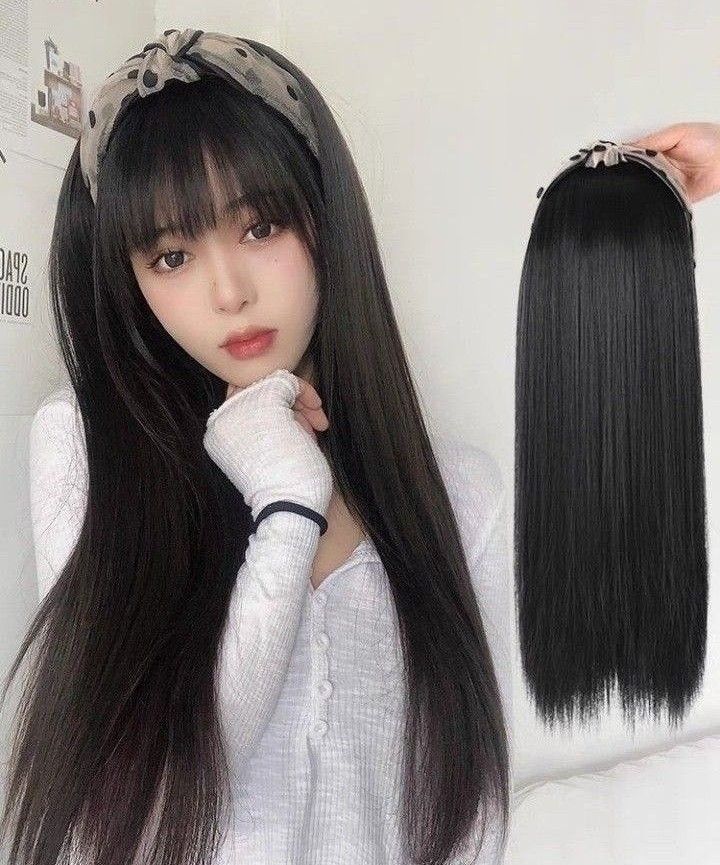 Free courier delivery Instock light brown half head straight Hair wig extension brand new in package chat to buy if int