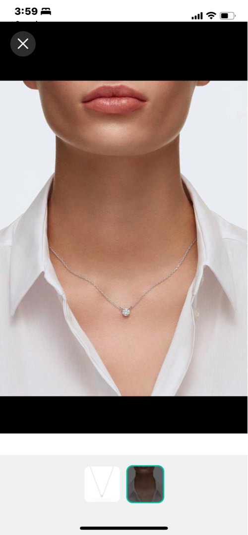 FREE MAIL BRAND NEW Authentic Swarovski Round Diamond Necklace