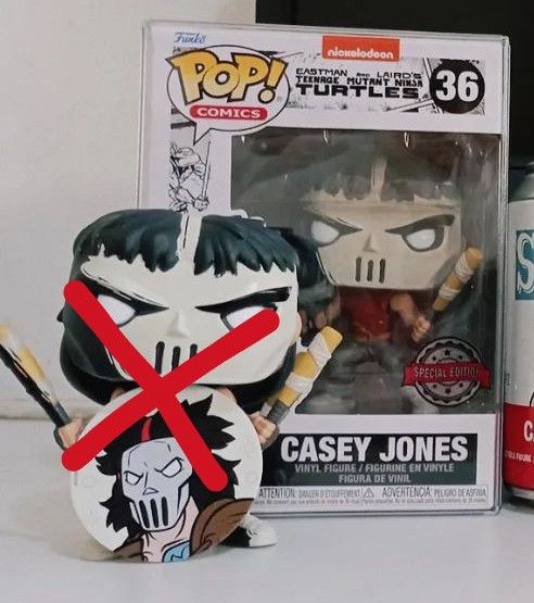 Funko Pop Mirage Casey Jones (with Boss Protector) (Category: Designer & Blind Box Toys) located in Mandaluyong City. Submitted by jualrus (Listing ID 1249341330, Image 1). Description: Buyer pays for shipping..