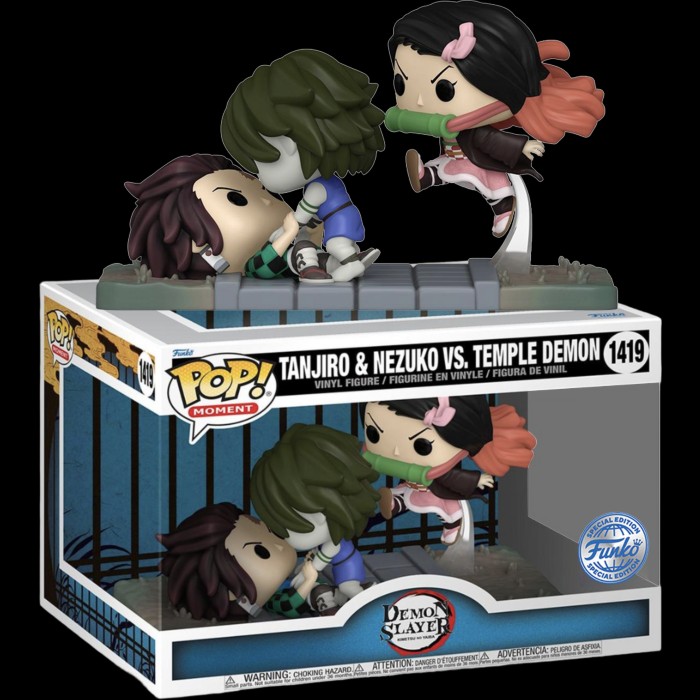 Funko Pop! Moment - Demon Slayer - Tanjiro & Nezuko Vs Temple Demon #1