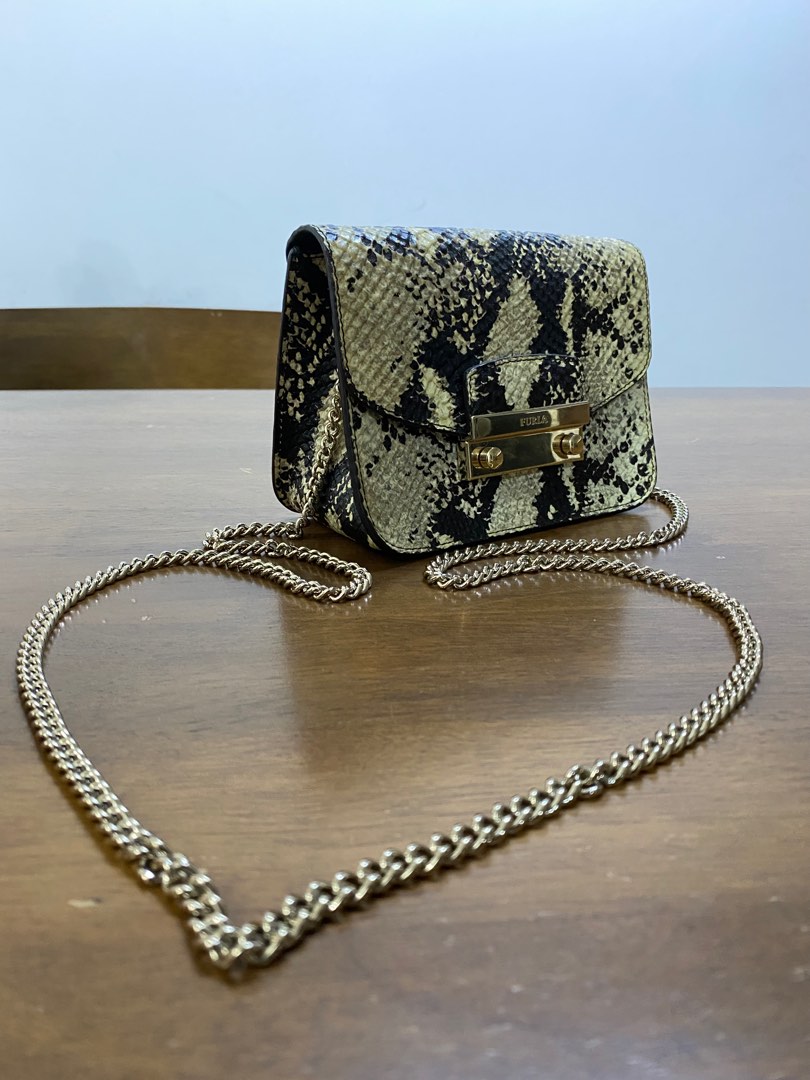 FURLA Metropolis Phyton crossbody bag
