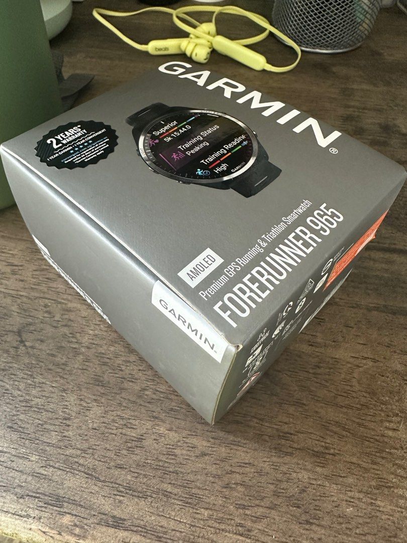 Garmin Forerunner 965 black April 2025 Warranty, Mobile Phones