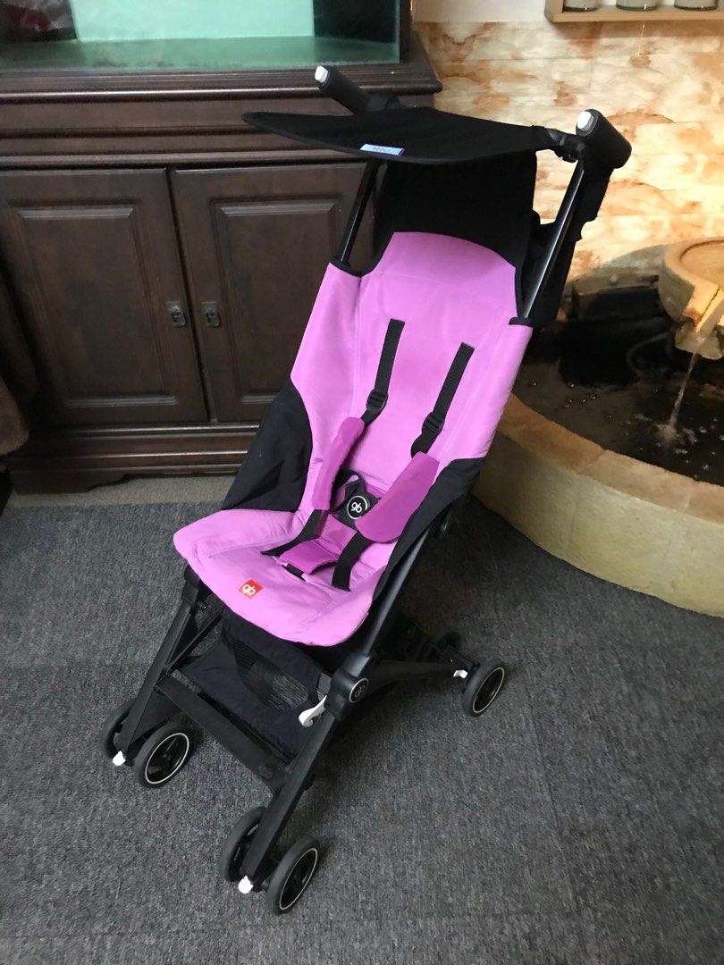 GB Pockit Pink Lightweight Compact Travel Stroller not ikea doona
