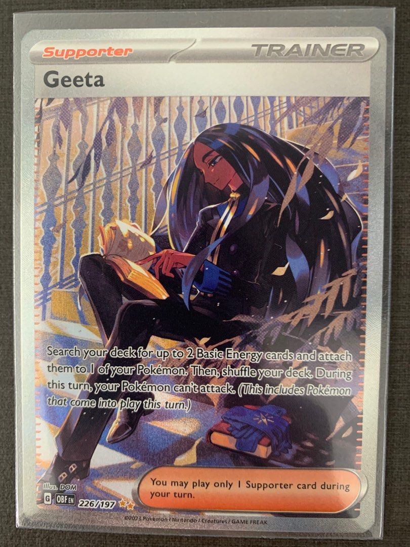 geeta pokemon card 2023 Scarlet & Violet Obsidian Flames SIR #226 PSA 10 GEM MINT on Fanatics Collect Listed cards may have imperfections. Just pulled this Geeta. How