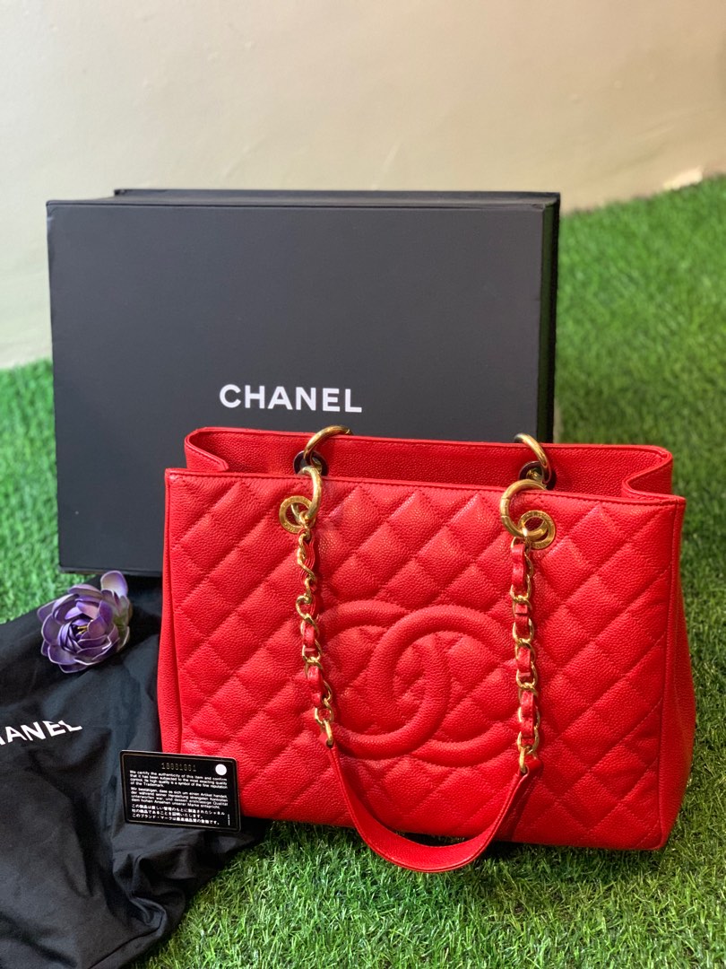 Chanel gst red caviar clearance
