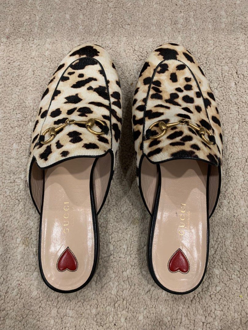 Gucci princetown leopard top