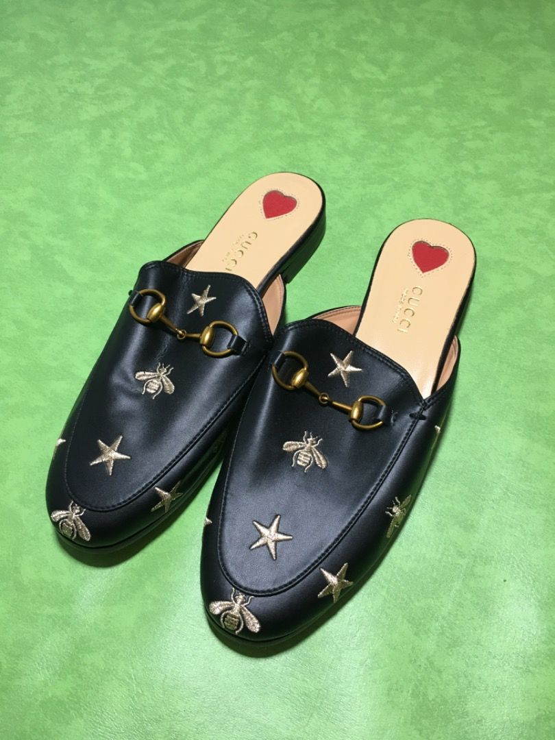 Gucci Princetown Leather Slipper Women s Fashion Footwear