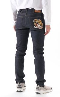Gucci Tiger Embroidered Denim