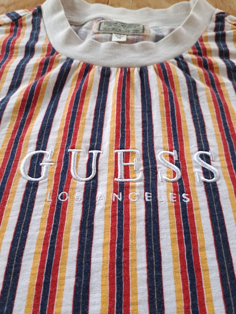Guess los sale angeles striped shirt