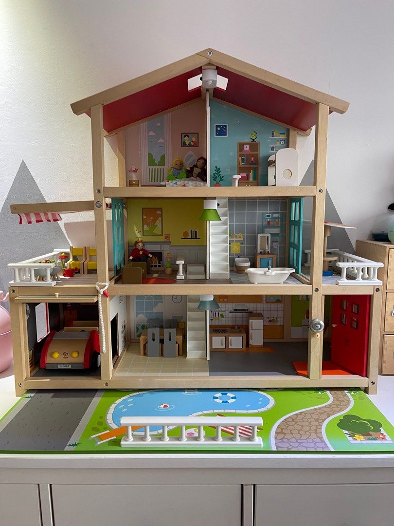 Hape Doll Family Mansion Dollhouse Hobbies Toys Toys Games