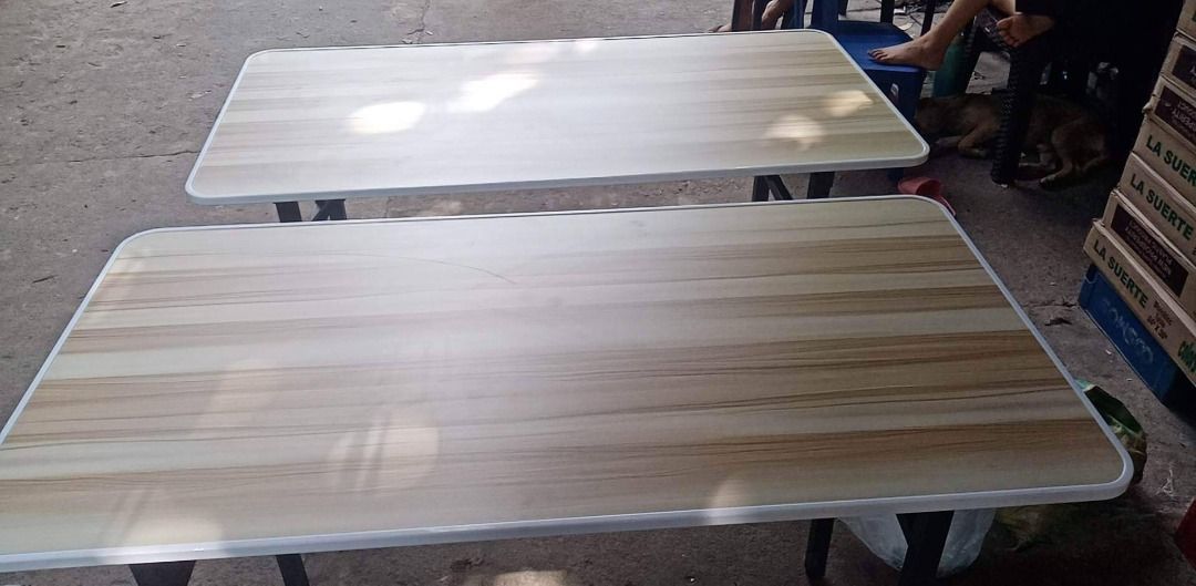 Heavy duty foldable Desk (metal legs) (Category: Tables & Sets) located in Manila. Submitted by akagi95 (Listing ID 1249347760, Image 1). Description: two pieces available. size is 120*60cm RFS: wrong size bought .