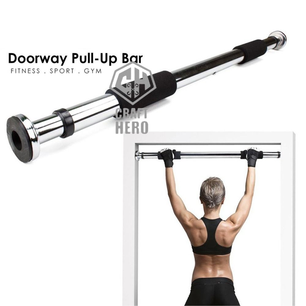 Heavy Weight Pull Up Bar Workout Home Indoor Gym Chin Up Steel