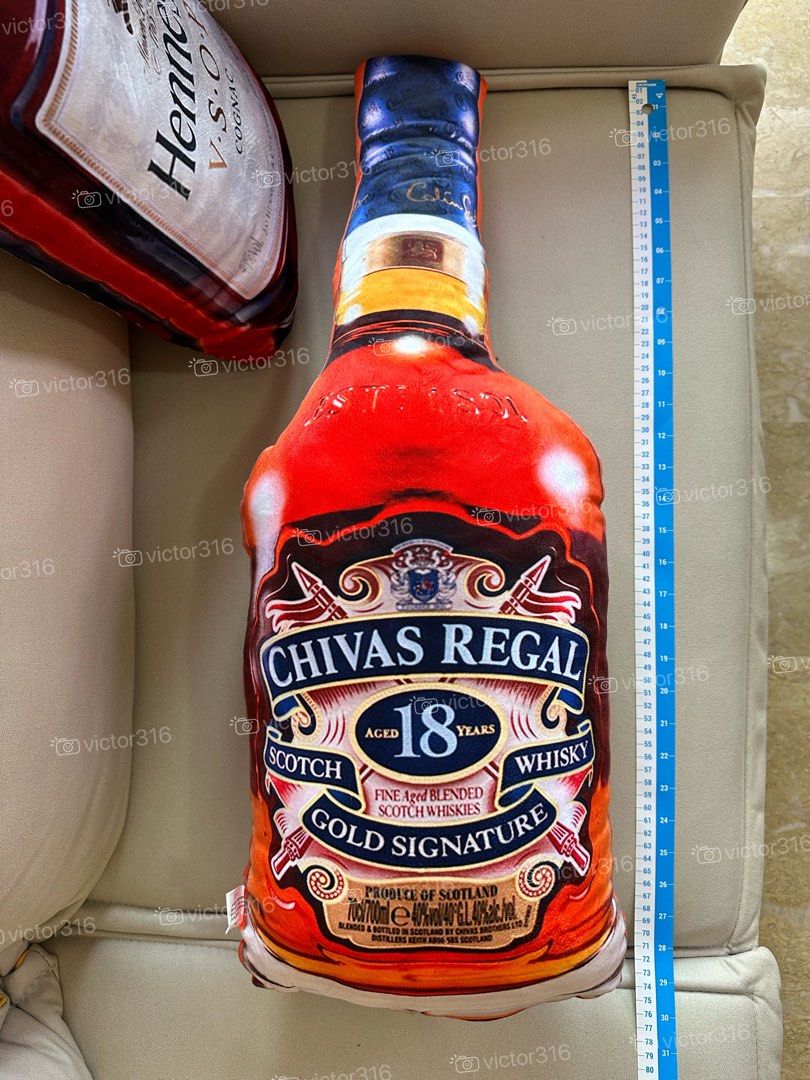 Hennessy VSOP, Chivas Regal 18 Year pillow, cushion, Food & Drinks