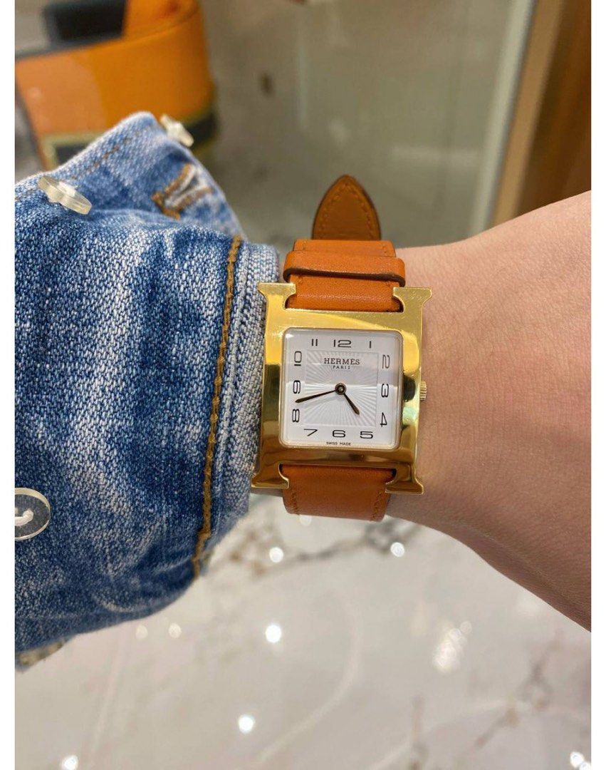 HERMES LADY H MM DOUBLE TOUR REF HH1.201 QUARTZ 30MM YEAR 2021