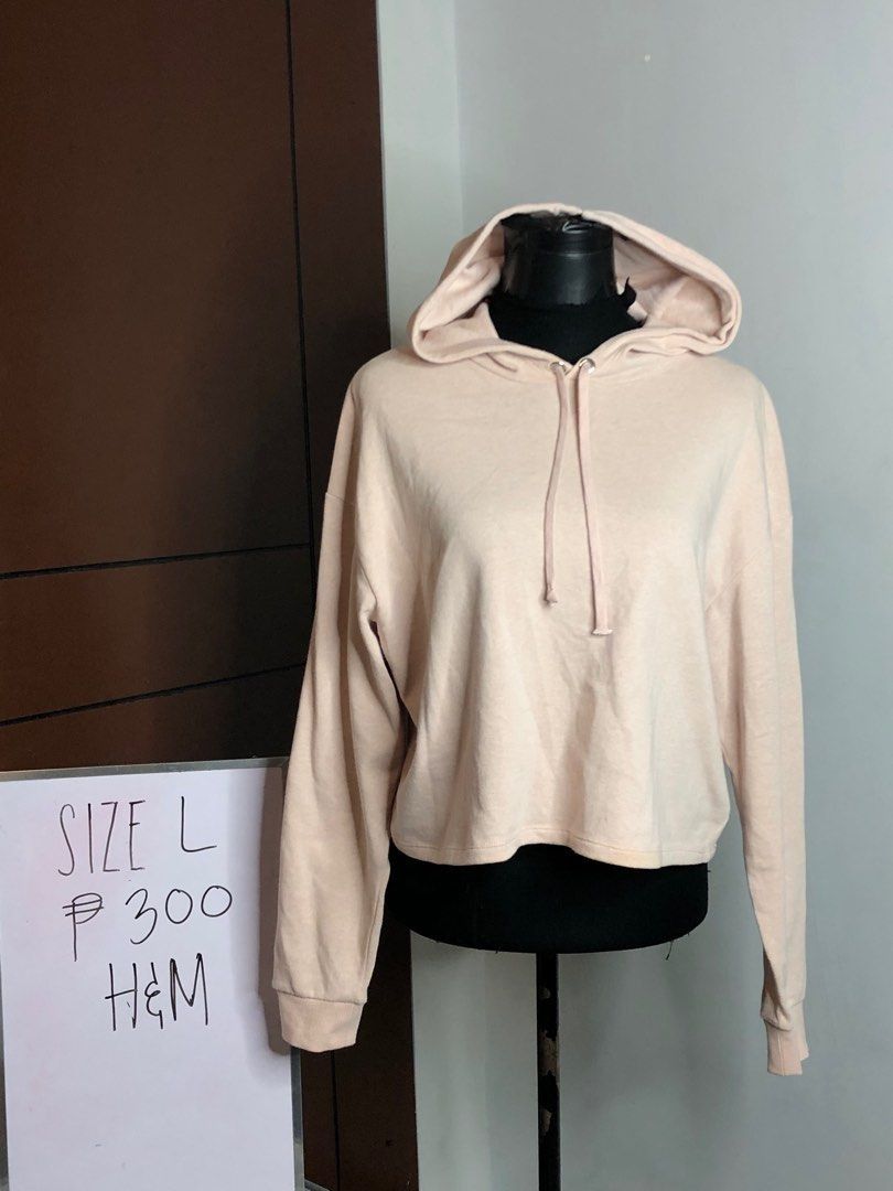 H and m cropped hoodie clearance