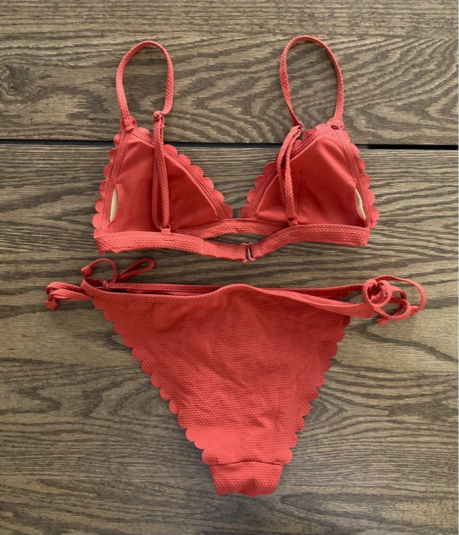 H and m scalloped bikini best sale