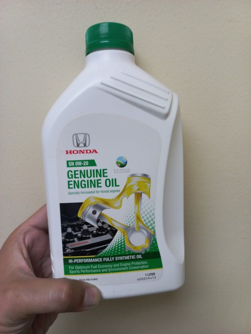Honda Engine Oil 0W-20, Car Parts & Accessories, Maintenance Fluids and ...