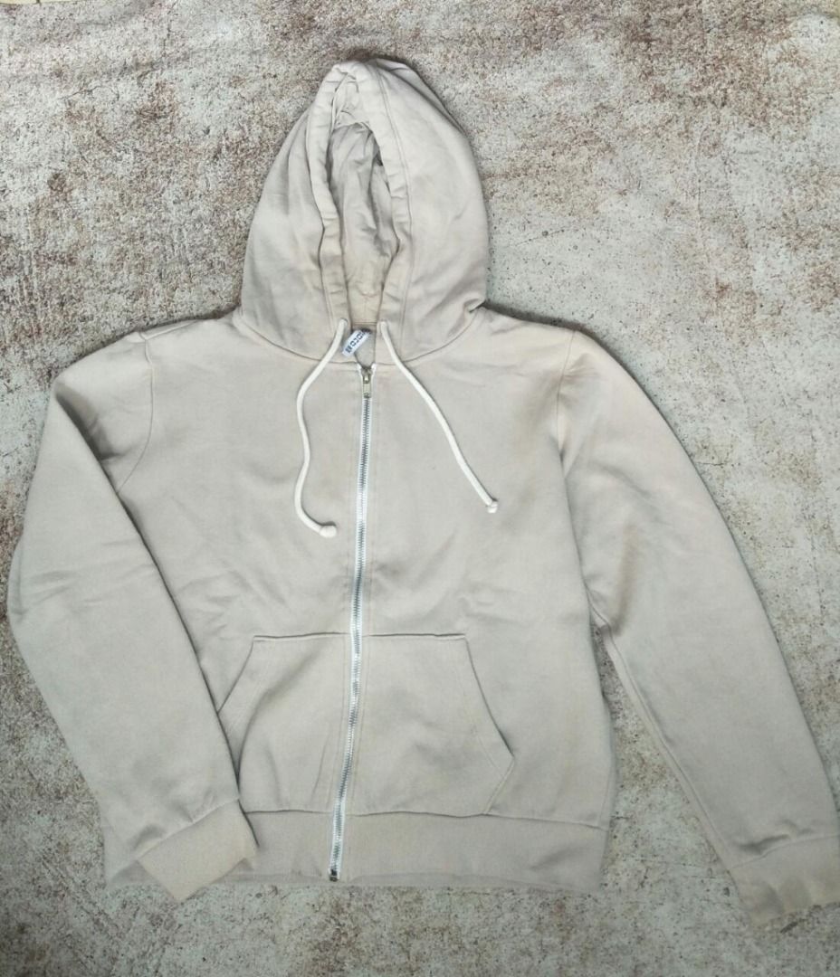 Hoodie zipper H M BASIC Size on tag M Fesyen Pria Pakaian