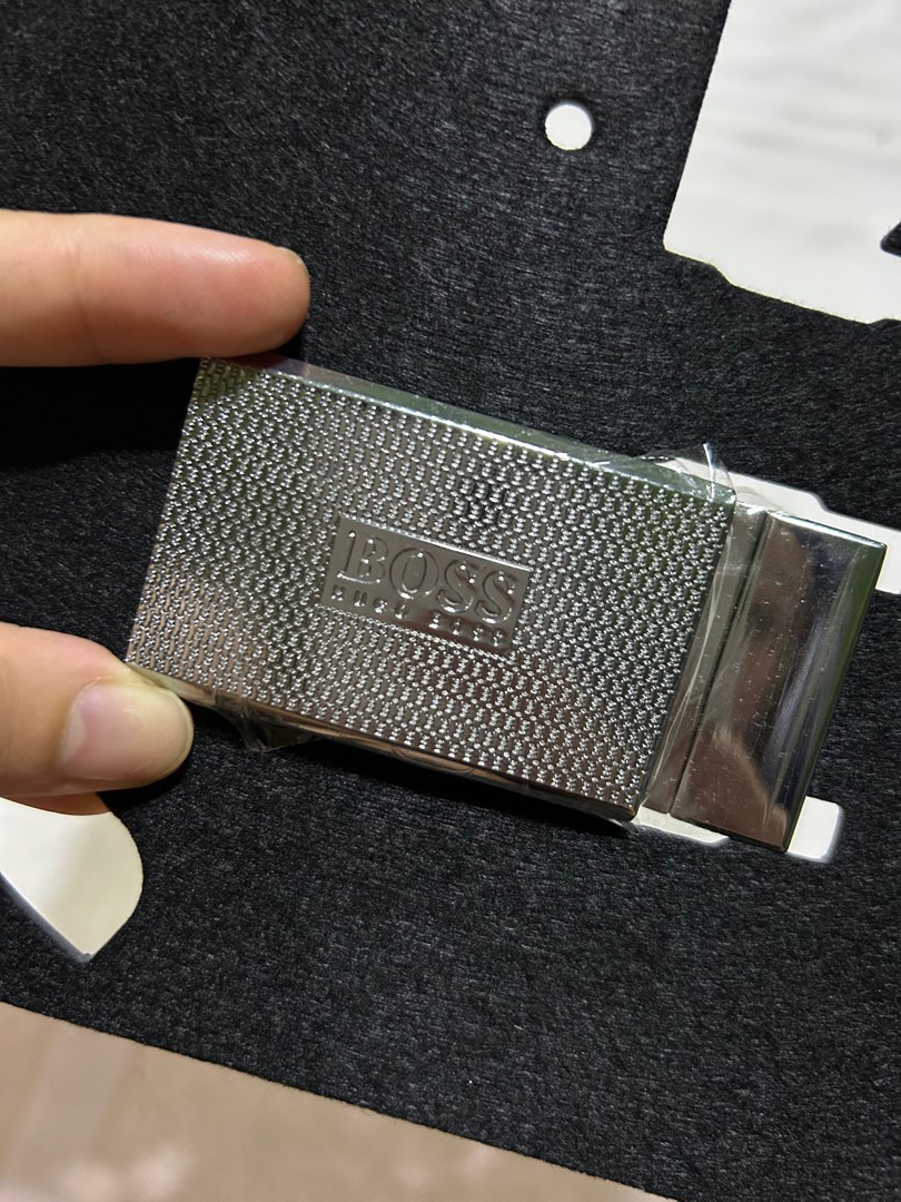 hugo boss belt gold buckle