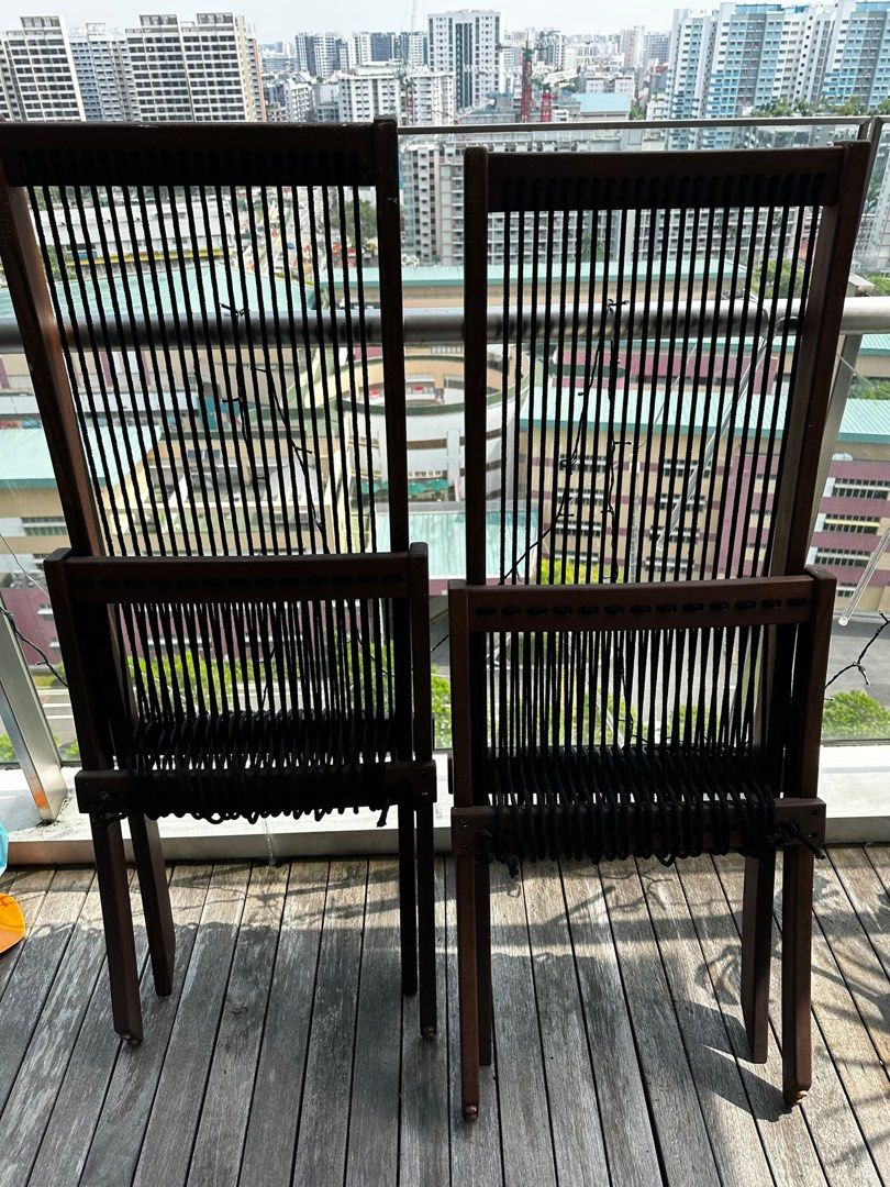 IKEA Brommo deck chairs, Furniture & Home Living, Outdoor Furniture on ...