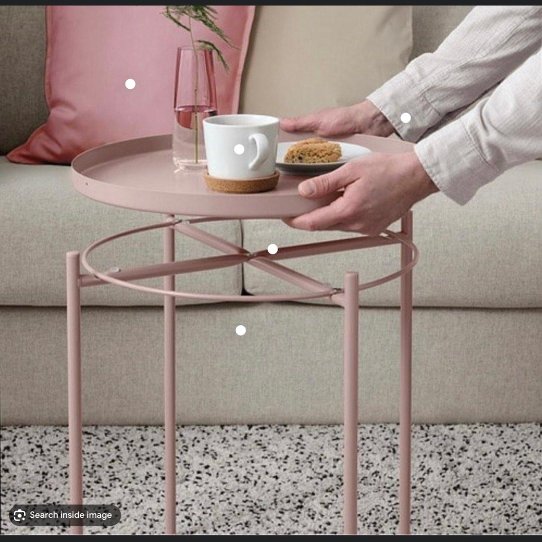Ikea Gladom tray table pink Furniture Home Living Furniture